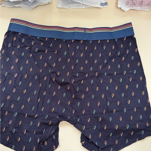 BOXER BRIEF NAVY Lightning bolt eye catching pattern by Marine Layer 19 - Picture 4 of 4